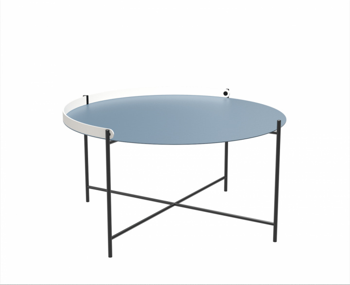 Kant mursten bord ø76 - due blå/hvid i gruppen Udendørs møbler / Bord / Sofabord & Sidebord hos Sommarboden i Höllviken AB (10913-8213)