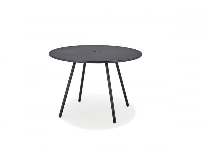 Area matbord Ø 110 cm - lava grey i gruppen Udendørs møbler / Materiale / Aluminiummøbler / Spisebord - Aluminiummøbler hos Sommarboden i Höllviken AB (11010AL)