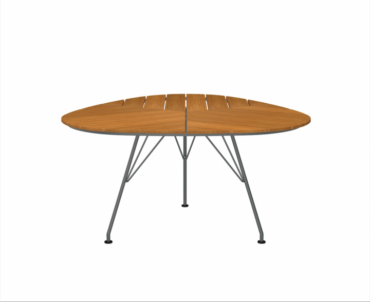 Bladspisebord - Bambus/grå i gruppen Udendørs møbler / Bord / Spisebord hos Sommarboden i Höllviken AB (11601-0318)