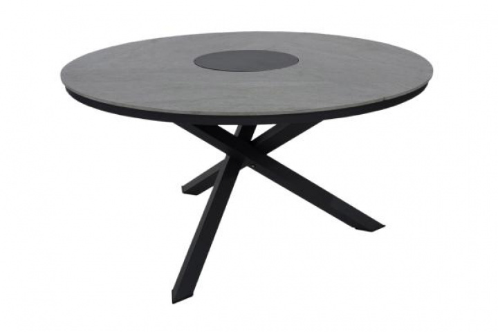 Kenora spisebord Ø 130 H73 cm - Anthracite i gruppen Udendørs møbler / Bord / Spisebord hos Sommarboden i Höllviken AB (1187-7-7)