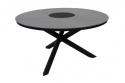 Kenora spisebord Ø 130 H73 cm - sort/antracit