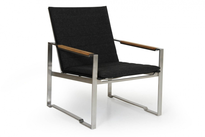 Gotland lænestol uden pude - sort i gruppen Udendørs møbler / Loungemøbler / Loungemoduler / Lænestole - Loungemoduler hos Sommarboden i Höllviken AB (1211-8)