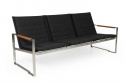 Gotland 3-sæde sofa uden pude - sort