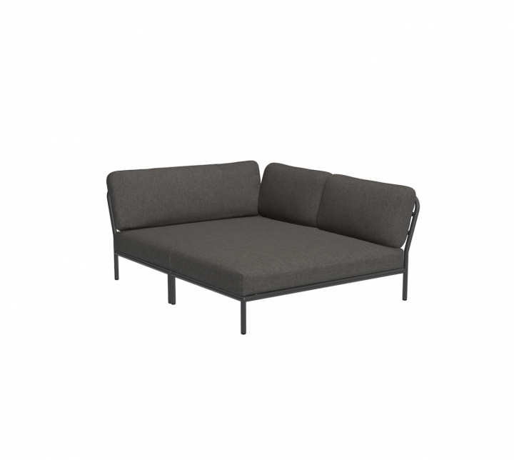 Niveau hyggeligt hjørne, højre - mørkegrå/grundlæggende i gruppen Udendørs møbler / Materiale / Aluminiummøbler / Loungemøbler - Aluminiummøbler hos Sommarboden i Höllviken AB (12211-9851)