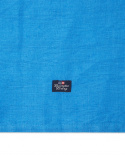 Stribet linned bomuldskøkkenhåndklæde - blå/hvidt