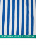 Stribet bomuld Terry Beach håndklæde - blå/hvid/grøn