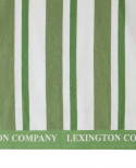 Stribet badehåndklæde 100x180 cm - grøn/hvid