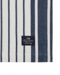 Striped organic cotton bordsduk - navy/white
