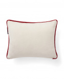 Joy dekorativ pude - white/red/beige