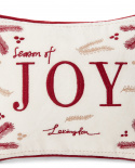 Joy dekorativ pude - white/red/beige