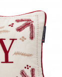 Joy dekorativ pude - white/red/beige