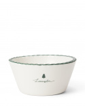 Holidays Stoneware skål - white/green