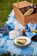 Picnickurv i rattan - natur