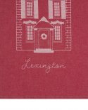 House Cotton køkkenhåndklæde - rød/hvid