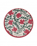 Flower bordskånere, 4-pak - rød/grøn/hvid