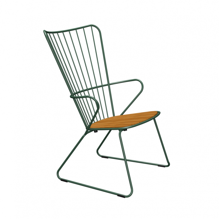 Pon Lounge Stol - Pine Green/Bambus i gruppen Udendørs møbler / Loungemøbler / Loungemoduler hos Sommarboden i Höllviken AB (12802-0311)