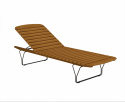 Molo Sun Bed - Bambus/sort