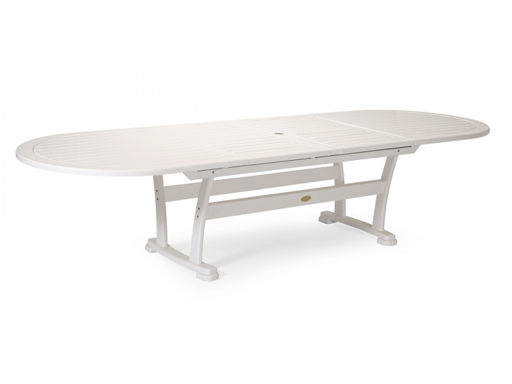 Amelia spisebord, udvidelig 212-232x110 H73 cm - Hvid i gruppen Udendørs møbler / Bord / Spisebord hos Sommarboden i Höllviken AB (134577)