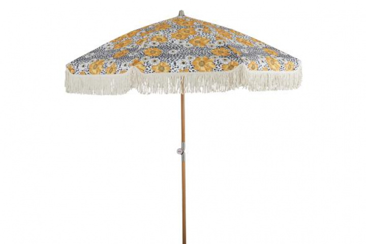 Gatsby Parasol vipperbar Ø 1,8 m - Natur/blomster i gruppen Udendørs møbler / Solbeskyttelse / Parasoller hos Sommarboden i Höllviken AB (1410)