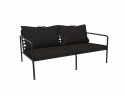 Avon 2 -personers sofa - Char/Sunbrella Heritage