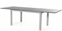 Lyon Spisebord 194-252x92 - Metallisk sølv/grå