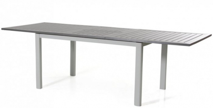 Lyon Spisebord 194-252x92 - Metallisk sølv/grå i gruppen Udendørs møbler / Bord / Spisebord hos Sommarboden i Höllviken AB (1452-70-7)