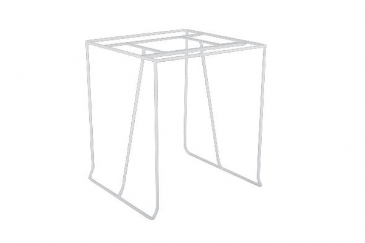 Sinarp bordstativ 70x70 H72 cm - hvid i gruppen Udendørs møbler / Materiale / Aluminiummøbler / Cafébord - Aluminiummøbler hos Sommarboden i Höllviken AB (1457-05)
