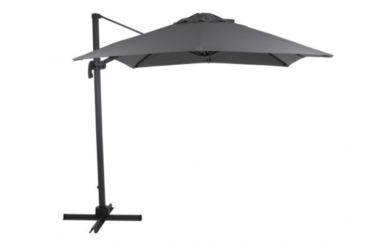 Linz\'s gratis -hængende parasol 2,5x2,5 m - antracit/grå i gruppen Udendørs møbler / Solbeskyttelse / Parasoller hos Sommarboden i Höllviken AB (1478-73-07)