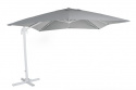 Linz\'s gratis -hængende parasol 3x3 m - hvid/grå