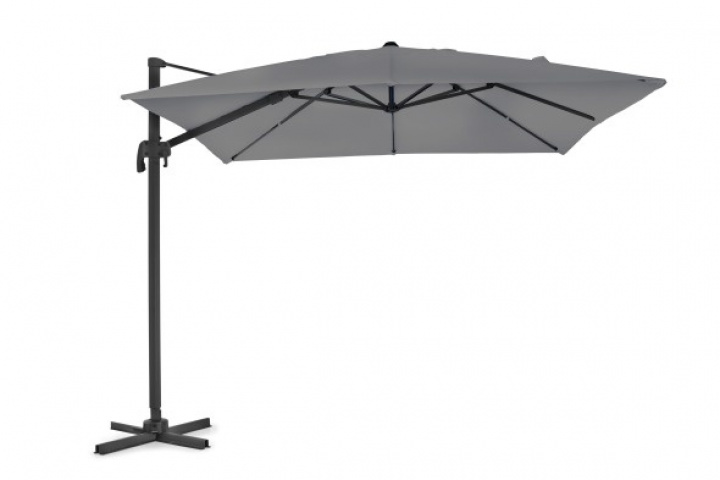 Linz\'s gratis -hængende parasol 3x3 m - Antracit/grå i gruppen Udendørs møbler / Solbeskyttelse / Parasoller hos Sommarboden i Höllviken AB (1479-73-07)
