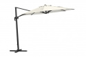 Linz\'s gratis -hængende parasol Ø 3 m - Anthracit/khaki