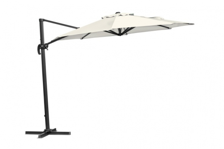 Linz\'s gratis -hængende parasol Ø 3 m - Anthracit/khaki i gruppen Udendørs møbler / Solbeskyttelse / Parasoller hos Sommarboden i Höllviken AB (1480-73-21)