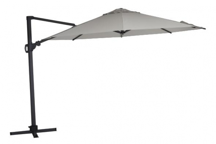 Varallo frihængende parasol Ø 375 cm - antracit/khaki i gruppen Udendørs møbler / Solbeskyttelse / Parasoller hos Sommarboden i Höllviken AB (1550-73-21)