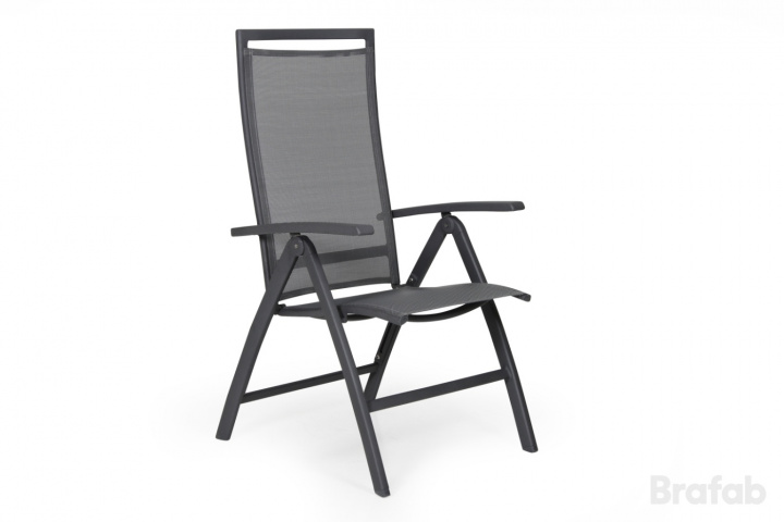 Sunny positionsstol - Antracit/grå i gruppen Udendørs møbler / Materiale / Aluminiummøbler / Stole - Aluminiumsmøbler hos Sommarboden i Höllviken AB (1830-72-7)