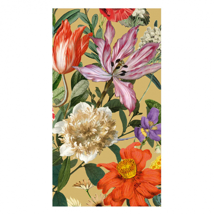 Dutch Floral gold servietter, 15-pak i gruppen Indretning / Køkken & Dækning / Servering & Servietter hos Sommarboden i Höllviken AB (18851G)
