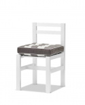 Stol aluminium - hvid