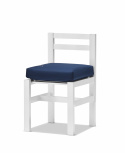 Stol aluminium - hvid