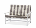 Sofa 2 sæder aluminium - hvid