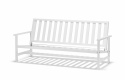 Sofa 3 -personers aluminium - Hvid