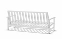 Sofa 3 -personers aluminium - Hvid
