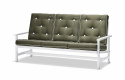 Sofa 3 -personers aluminium - Hvid
