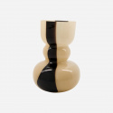 Pilu vase H27,5 - sort/brun