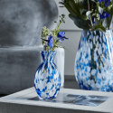Mote vase H14,5 cm - blå