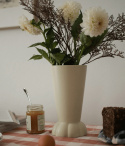 Flora vase - creme