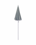 Oktogon strand-/haveparasol - grøn/hvid