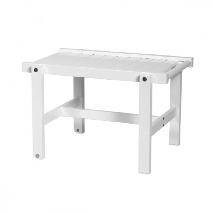 Rullebord Aluminium - Hvid i gruppen Udendørs møbler / Materiale / Aluminiummøbler / Sofabord & Sidebord - Aluminiummøbler hos Sommarboden i Höllviken AB (2049-FF)