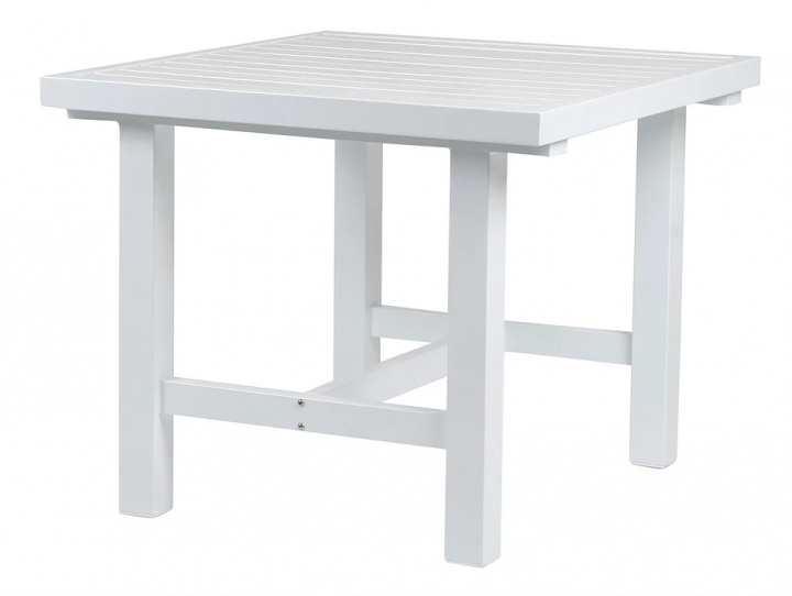 Tabel Aluminium 85x80 cm - Hvid i gruppen Udendørs møbler / Materiale / Aluminiummøbler / Bord - Aluminiummøbler hos Sommarboden i Höllviken AB (2061-FF)