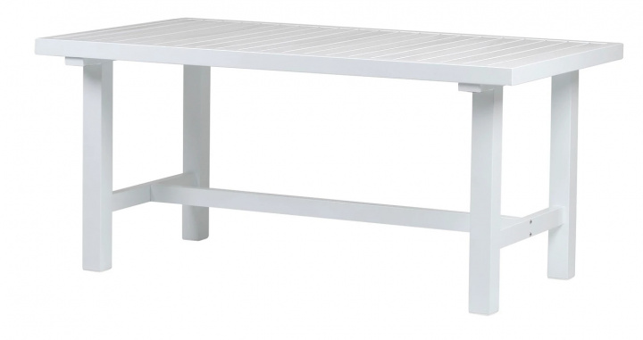 Tabel Aluminium 142x80 cm - Hvid i gruppen Udendørs møbler / Materiale / Aluminiummøbler / Spisebord - Aluminiummøbler hos Sommarboden i Höllviken AB (2062-FF)