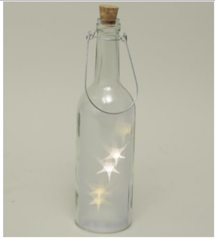Flaske med starled lys i gruppen Indretning / Dekoration / Belysning hos Sommarboden i Höllviken AB (21-004)