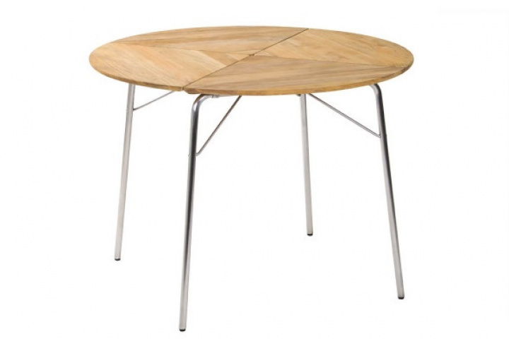 Kozani klap tabel 100x73 cm - teak i gruppen Udendørs møbler / Materiale / Rustfrit stål hos Sommarboden i Höllviken AB (2157)